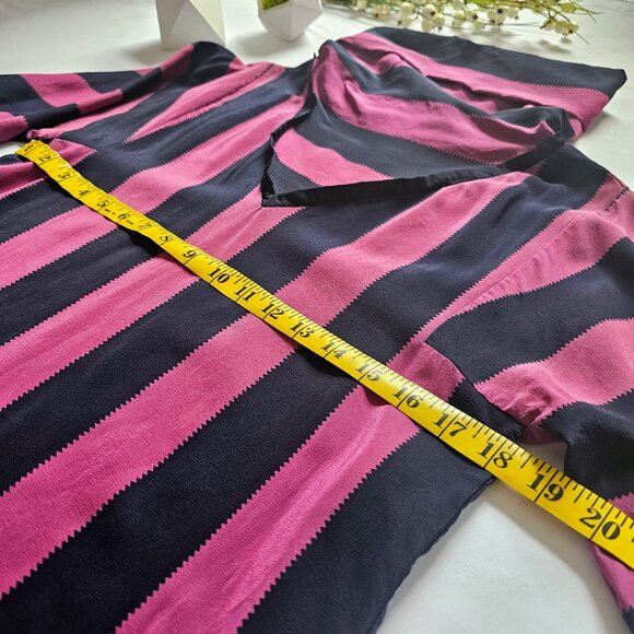 Dramatic Vintage Striped Silk Tunic/Dress - Picture 10 of 12